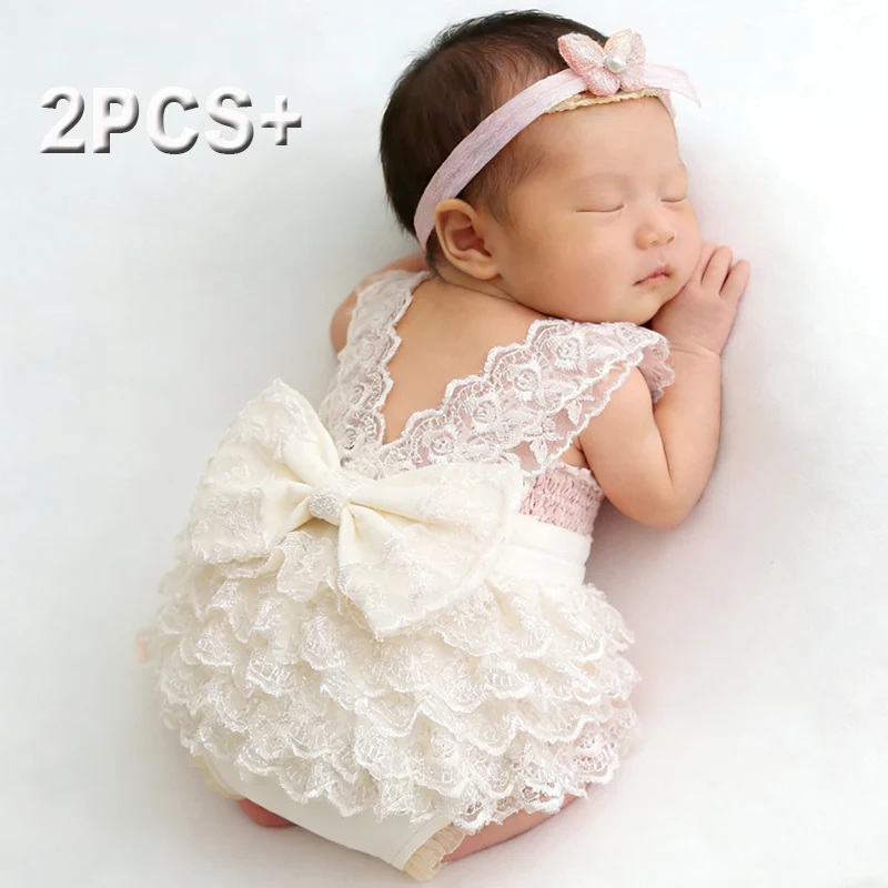 Baby Clothing Accessories - Ylsteed Newborn Photography Lace Romper Set