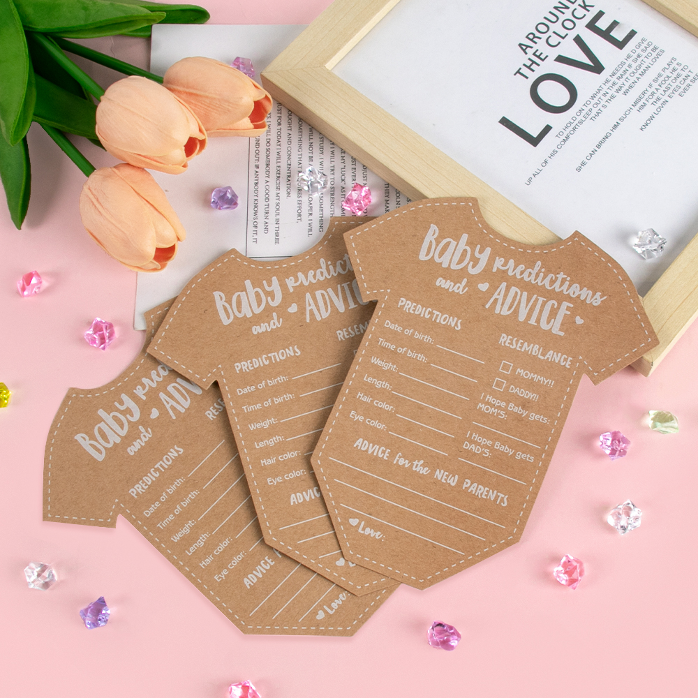 Baby Clothing 1 Year Old - 10/20pcs Baby Prediction Advice Kraft Paper