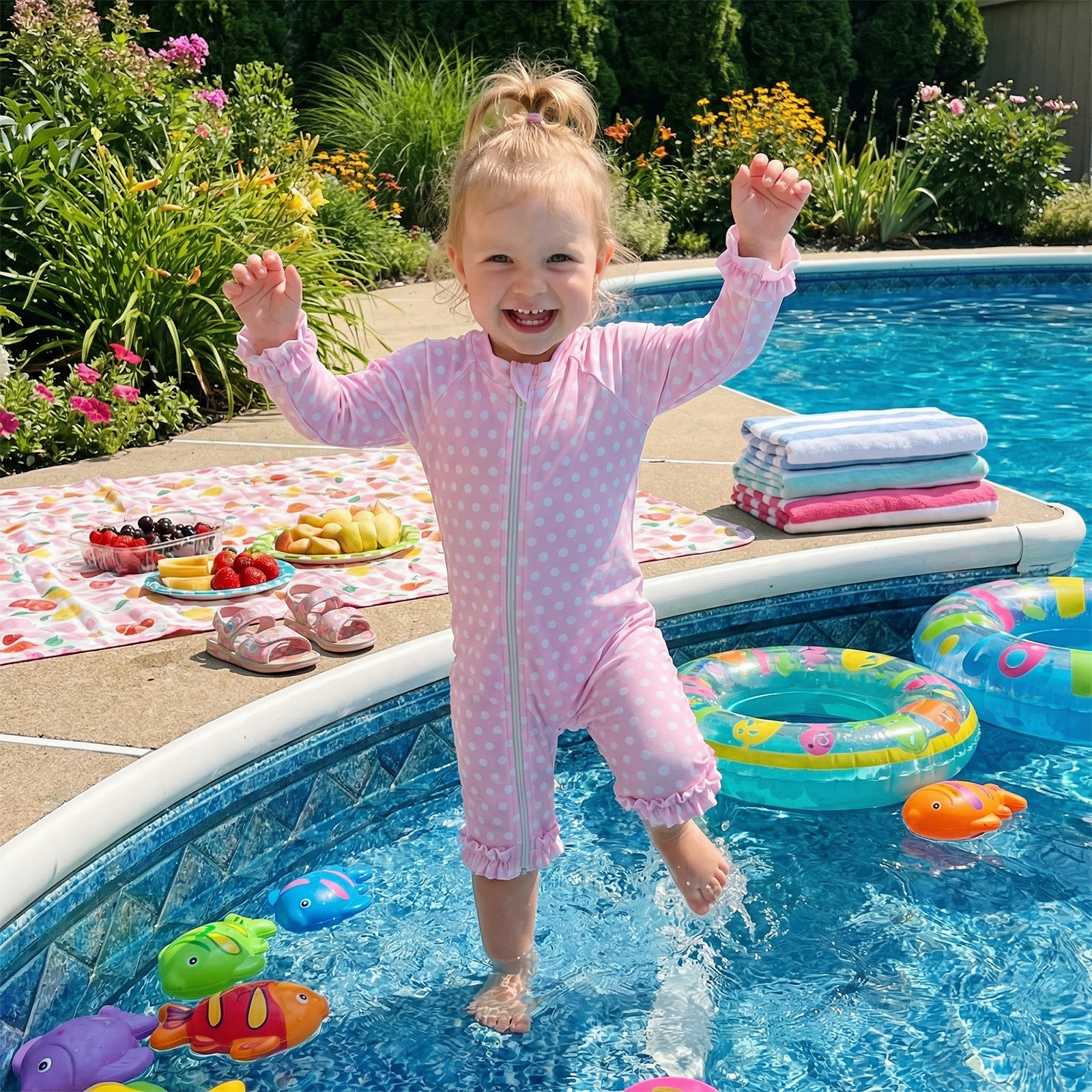 Baby Clothing Online - Toddler Baby Girl Summer Rash Guard