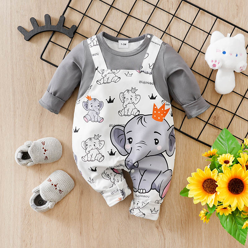 Baby Clothing Elephant - Autumn Clothes Toddler Jumpsuit New Style