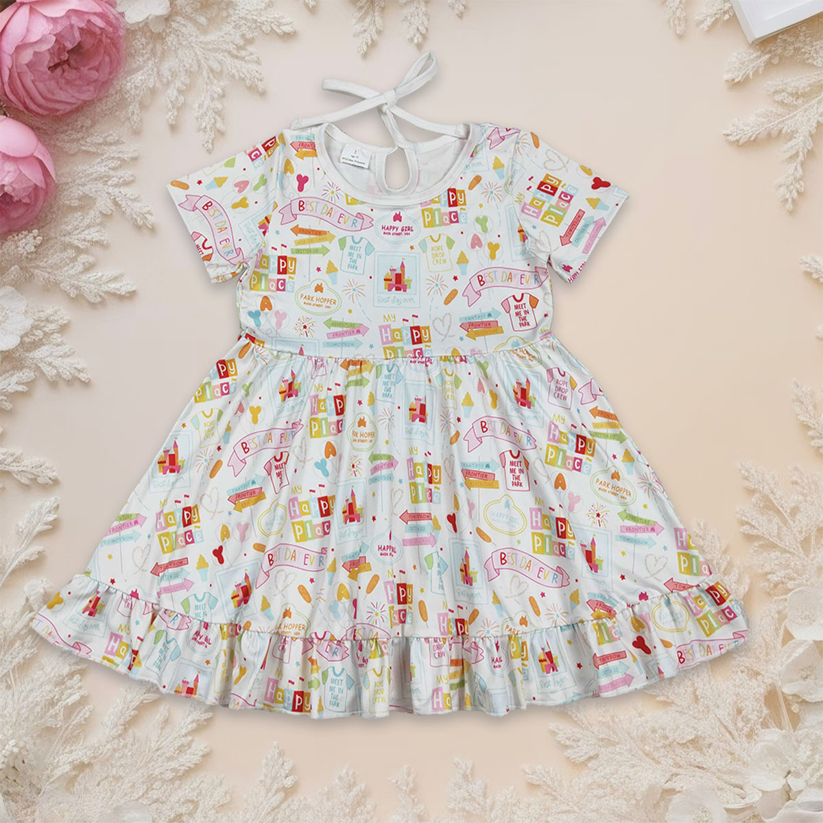 Baby Clothing Places - Baby Girl Short Sleeve Happy Place