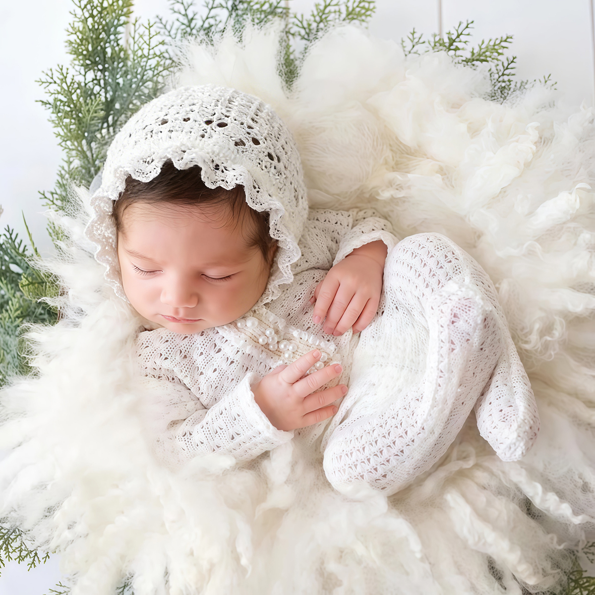 Baby Clothing Accessories - Ylsteed 2Pcs Newborn Photography Romper Footed