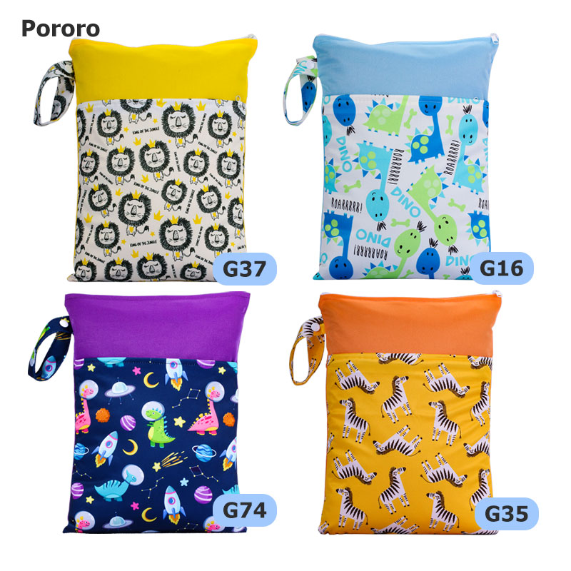 Baby Clothing Bag - Pororo baby Reusable diaper bag mommy