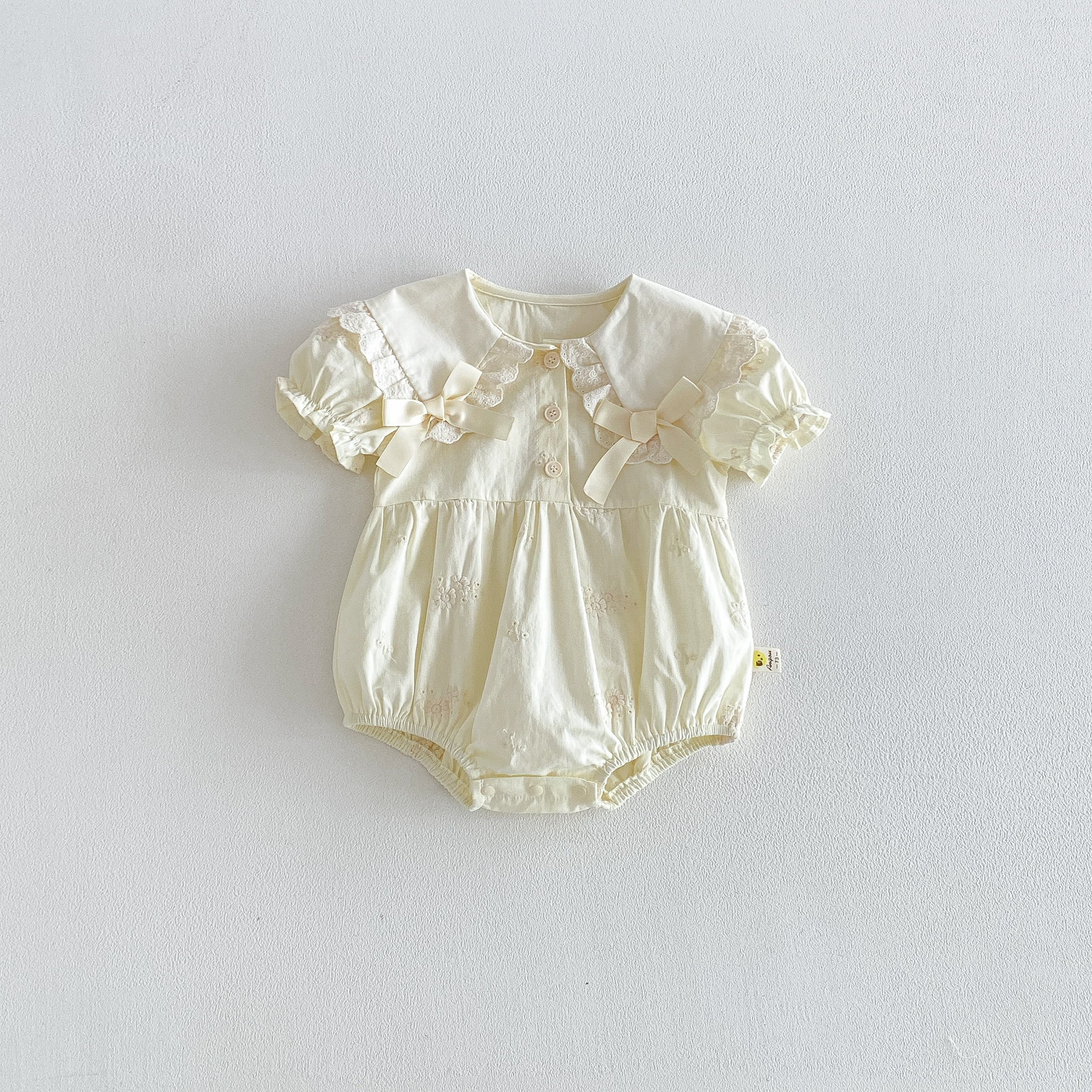 Baby Clothing Online - Summer Jacquard Short Sleeve Newborn Diaper