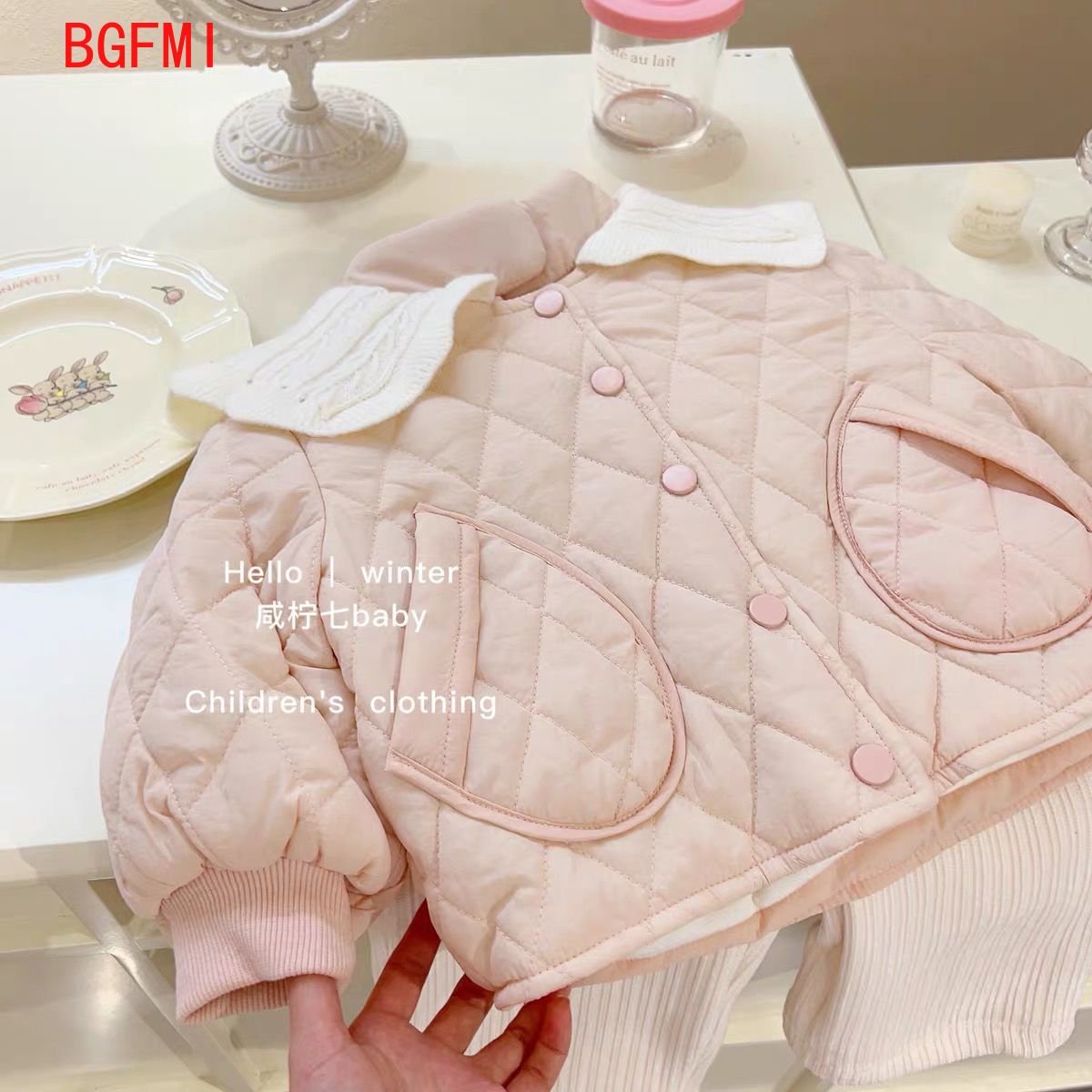 Girls Pink Velvet Inner Cotton - مراجعة Baby Clothing Quilt وسعره