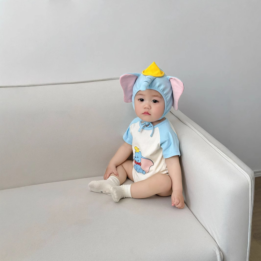 3D Elephant Print Baby Onesie  - مراجعة Baby Clothing Elephant وسعره