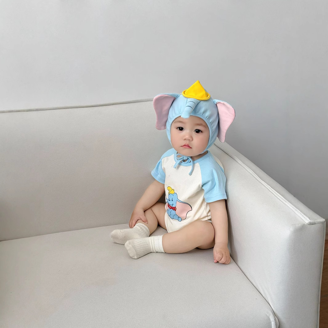 3D Elephant Print Baby Onesie  - مراجعة Baby Clothing Elephant وسعره
