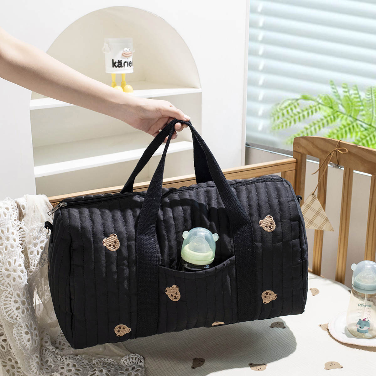 Large Mommy Bag Maternity Baby - مراجعة Baby Clothing Hamper وسعره