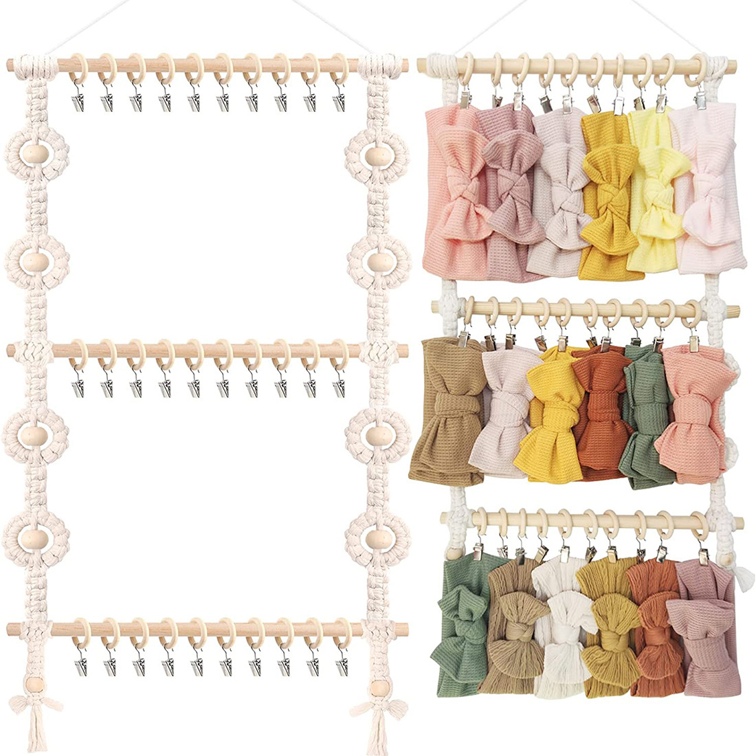 Macrame Wall Hanging Boho Head - مراجعة Baby Clothing Hangers وسعره