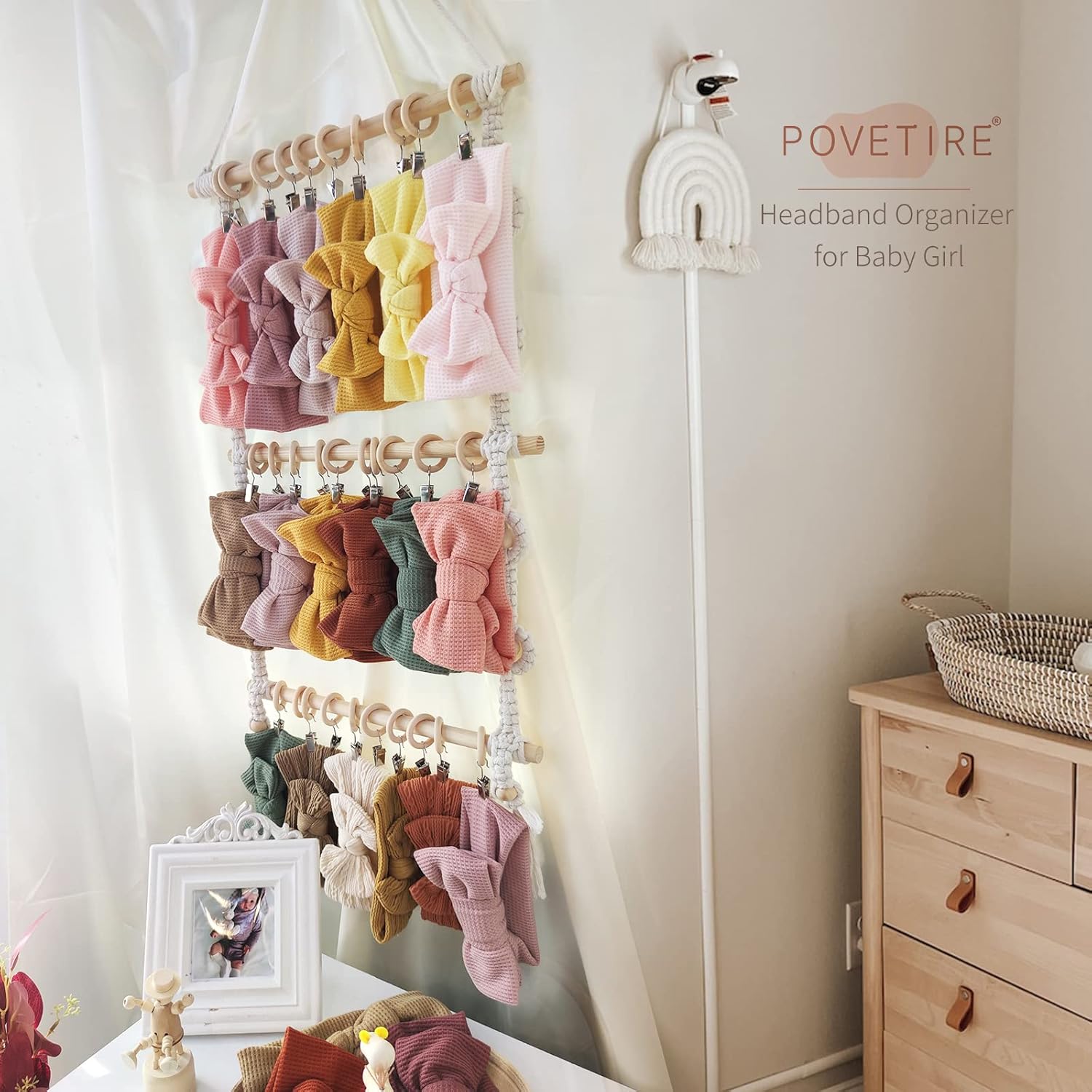 Macrame Wall Hanging Boho Head - مراجعة Baby Clothing Hangers وسعره