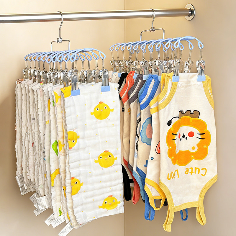Baby Clothes Hanger Multi-clip - مراجعة Baby Clothing Hangers وسعره