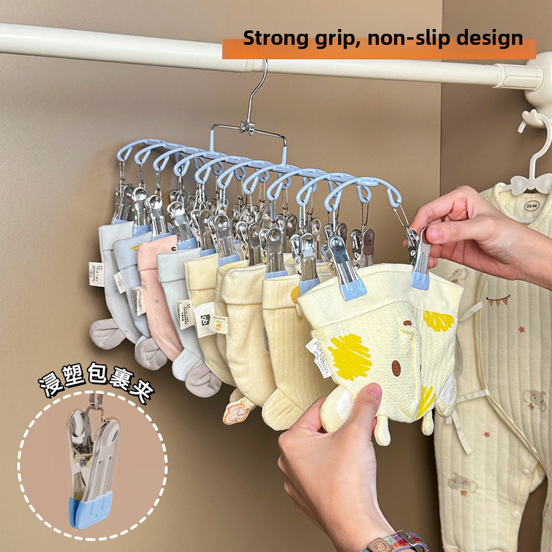 Baby Clothes Hanger Multi-clip - مراجعة Baby Clothing Hangers وسعره