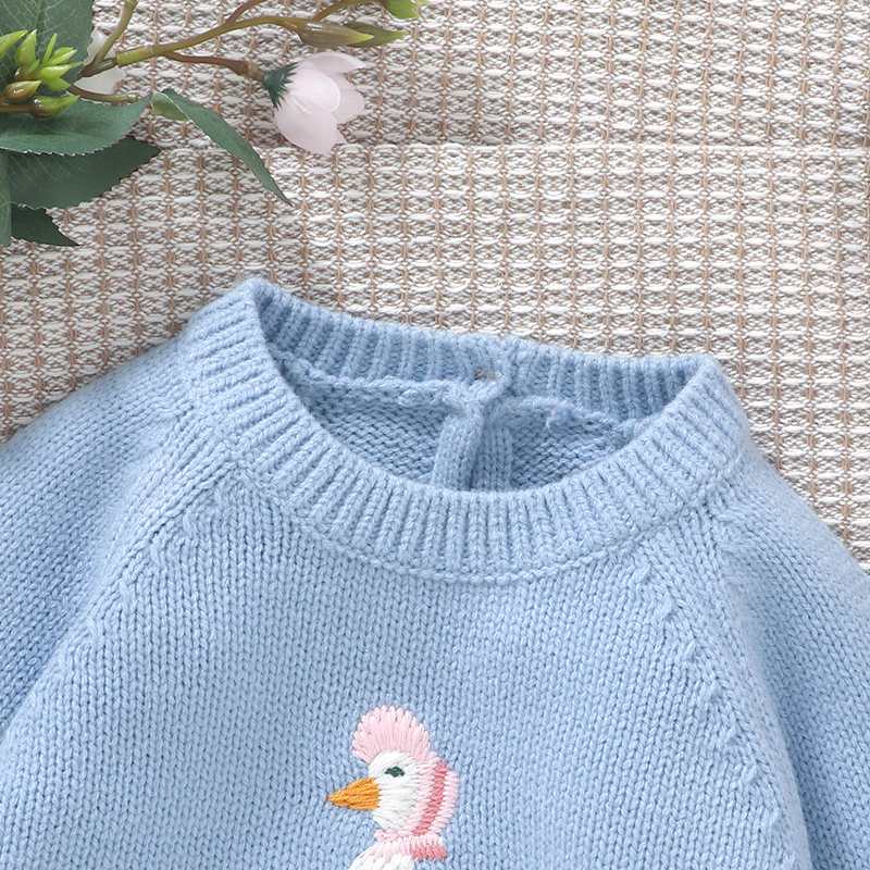 Autumn Baby Sweater Cute Embro - مراجعة Baby Clothing Jumper وسعره
