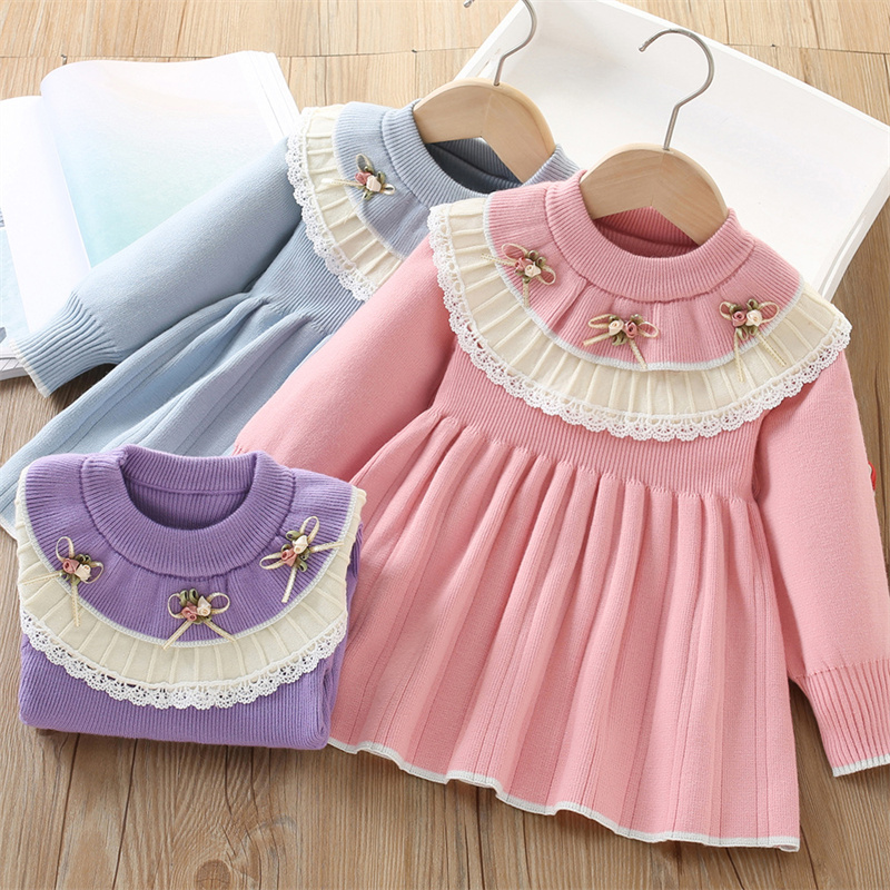 Baby Girls' Knitted Dress Chil - مراجعة Baby Clothing Jumper وسعره