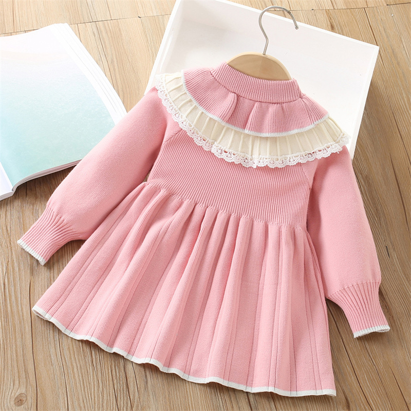 Baby Girls' Knitted Dress Chil - مراجعة Baby Clothing Jumper وسعره