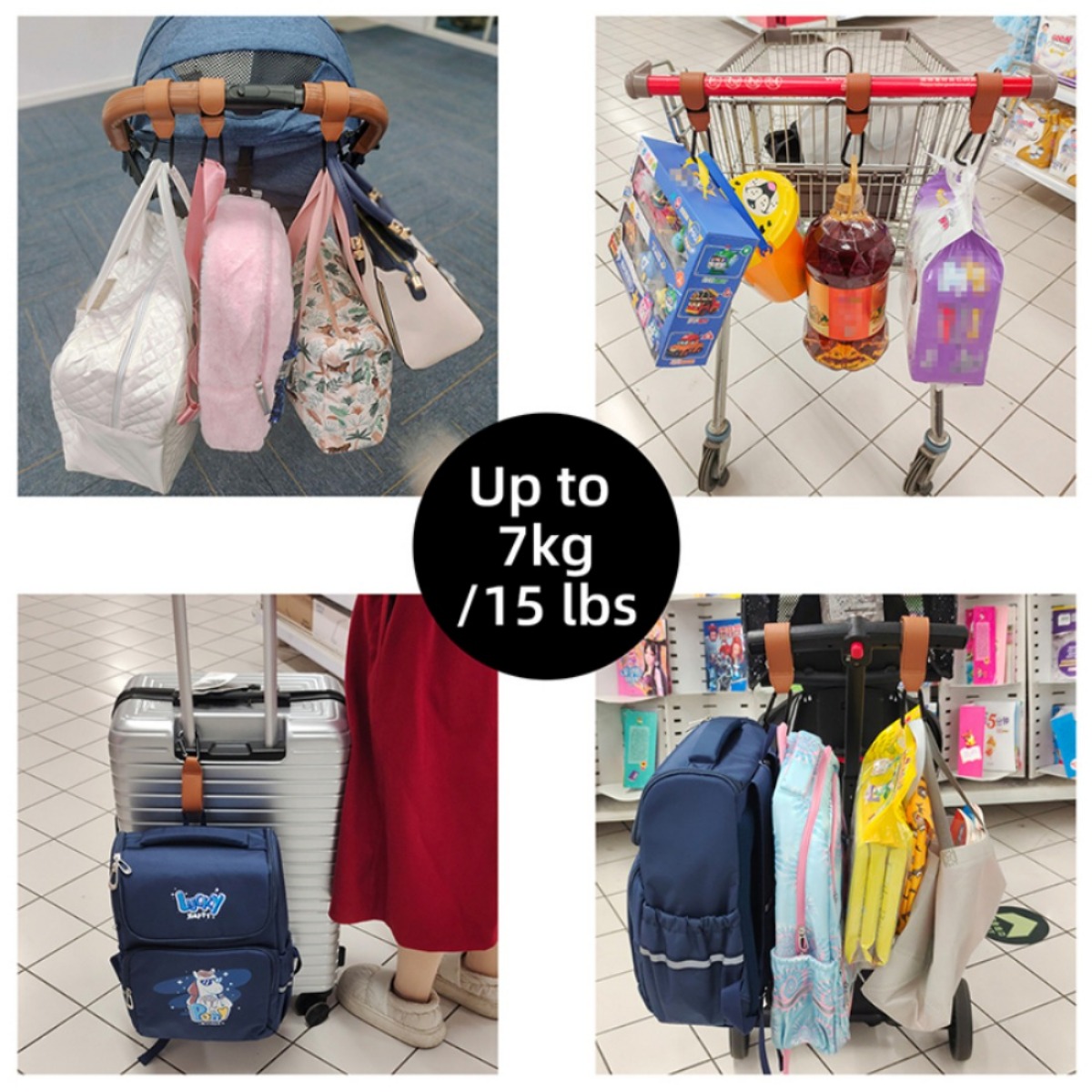 2pcs /lot Baby Stroller Hook P - مراجعة Baby Clothing Hamper وسعره
