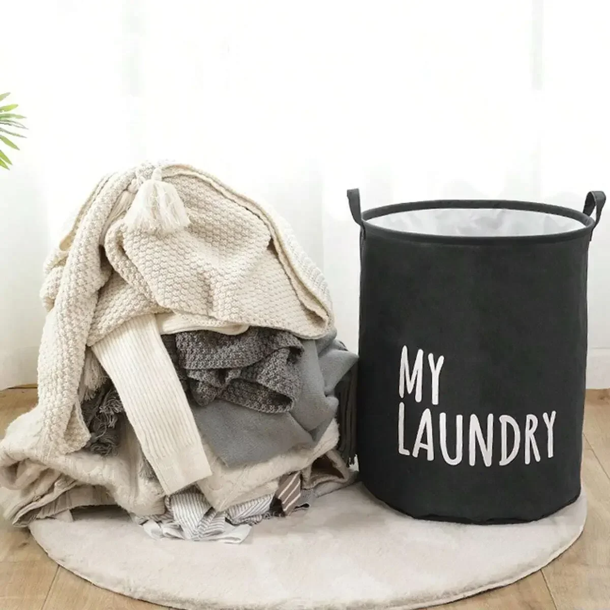 Foldable Drawstring Laundry Ha - مراجعة Baby Clothing Hamper وسعره