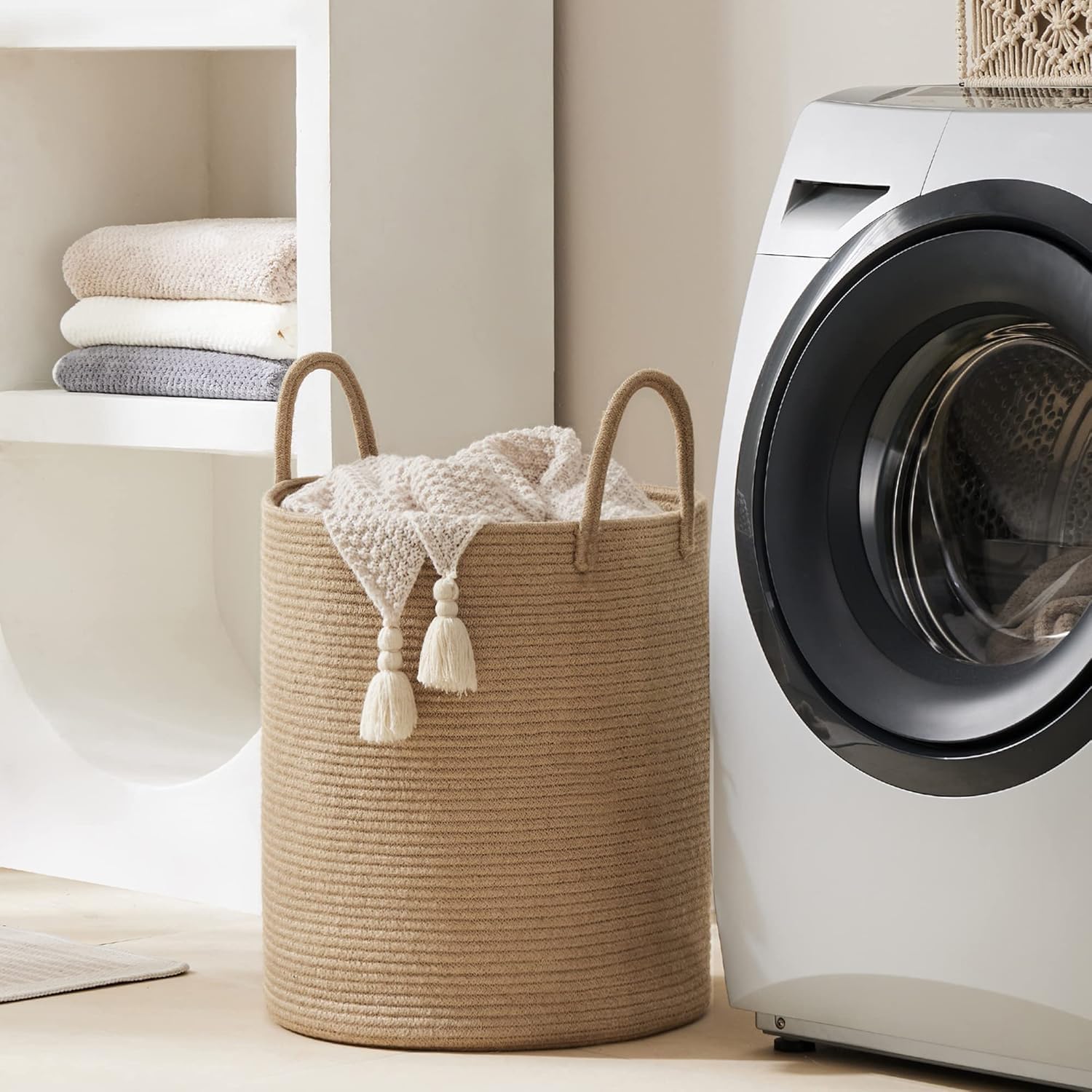 Large Storage Basket Tall Wove - مراجعة Baby Clothing Hamper وسعره