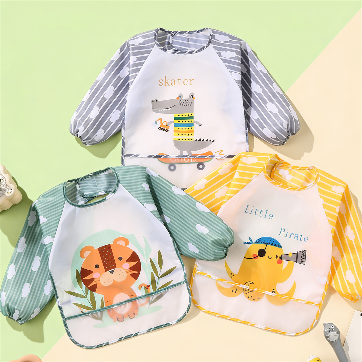 2pcs Waterproof Full Sleeve Ba - مراجعة Baby Clothing 1 Year Old وسعره