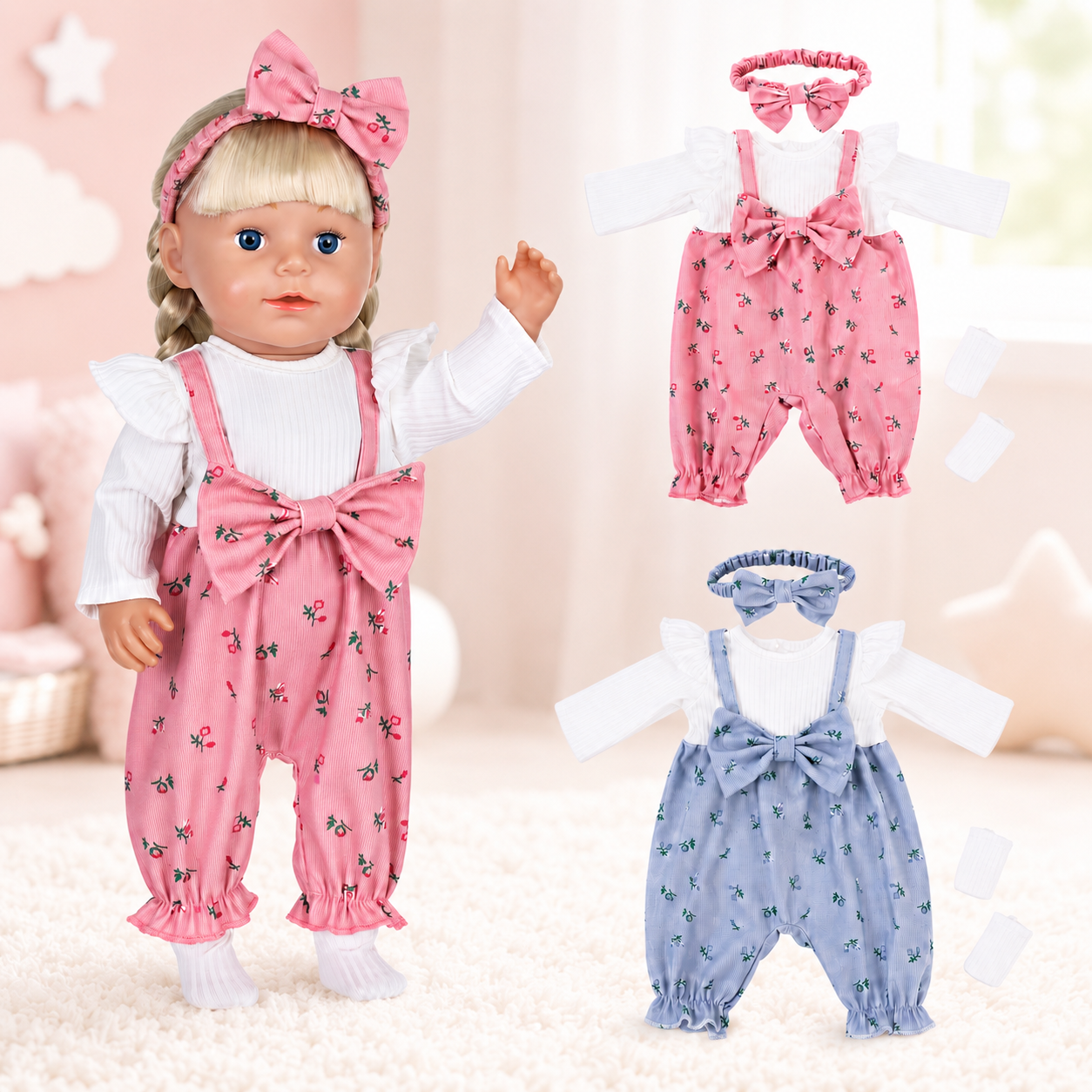 Doll Clothes for 16-18inch Bab - مراجعة Baby Clothing Jumper وسعره