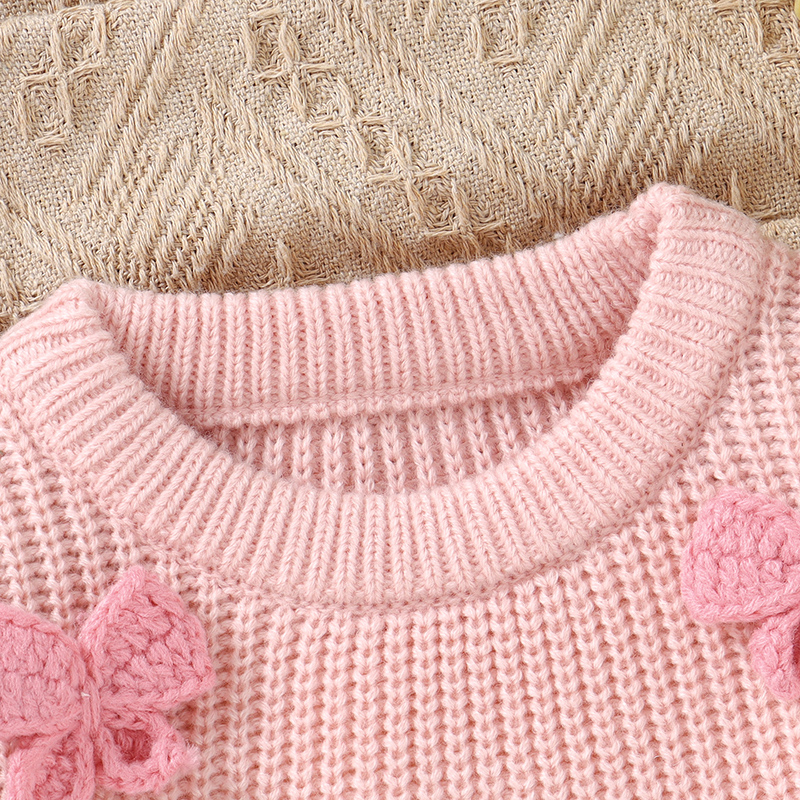 Fashion Bowknot Knitted Baby G - مراجعة Baby Clothing Jumper وسعره