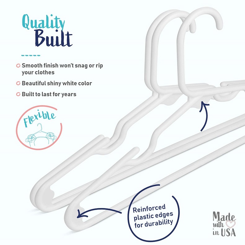 Set of 20 - Children's Plastic - مراجعة Baby Clothing Hangers وسعره