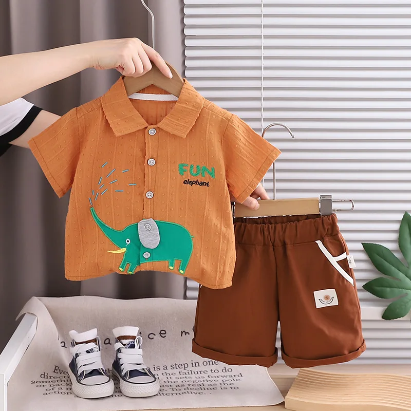 2026 Summer Baby Boys' 2Pcs Ou - مراجعة Baby Clothing Elephant وسعره