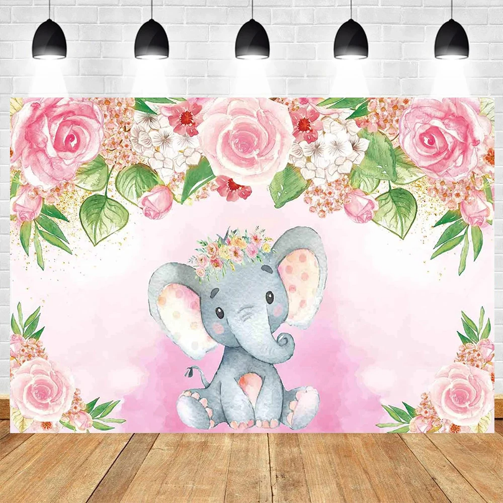 Elephant Flower Backdrop Newbo - مراجعة Baby Clothing Elephant وسعره