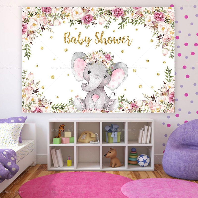 Elephant Flower Backdrop Newbo - مراجعة Baby Clothing Elephant وسعره