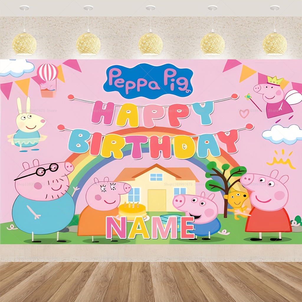Custom Name Cartoon Peppa Pig  - مراجعة Baby Clothing 1 Year Old وسعره