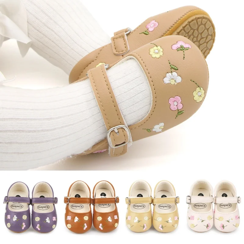 Baby Girls Mary Jane Flats PU  - مراجعة Baby Clothing Embroidery وسعره