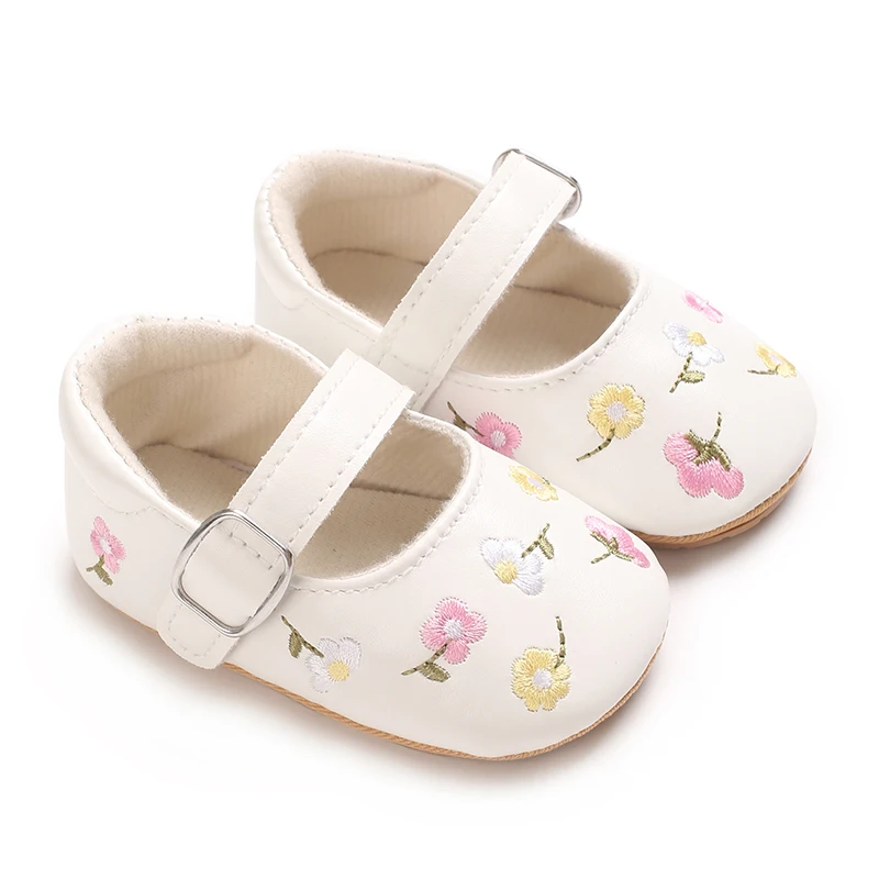 Baby Girls Mary Jane Flats PU  - مراجعة Baby Clothing Embroidery وسعره
