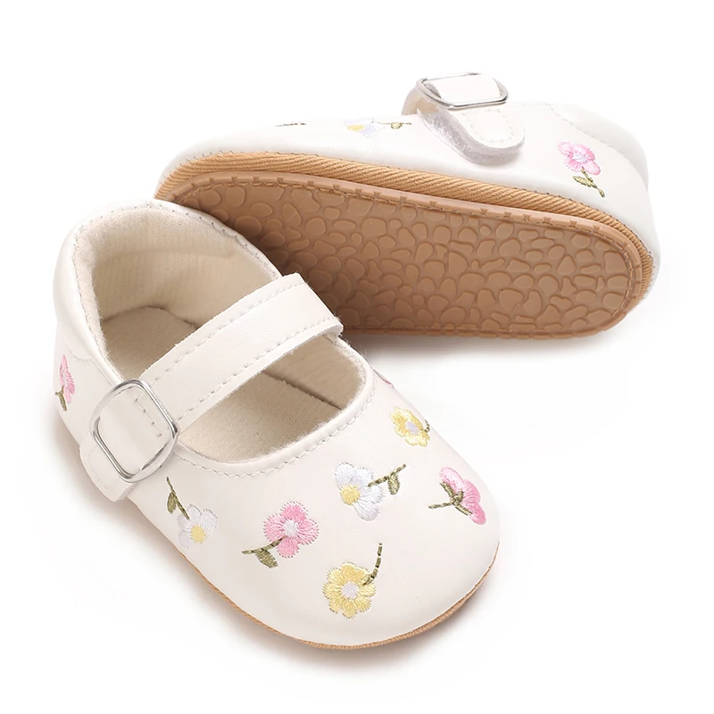Baby Girls Mary Jane Flats PU  - مراجعة Baby Clothing Embroidery وسعره