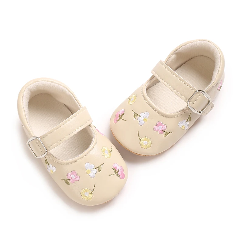 Baby Girls Mary Jane Flats PU  - مراجعة Baby Clothing Embroidery وسعره