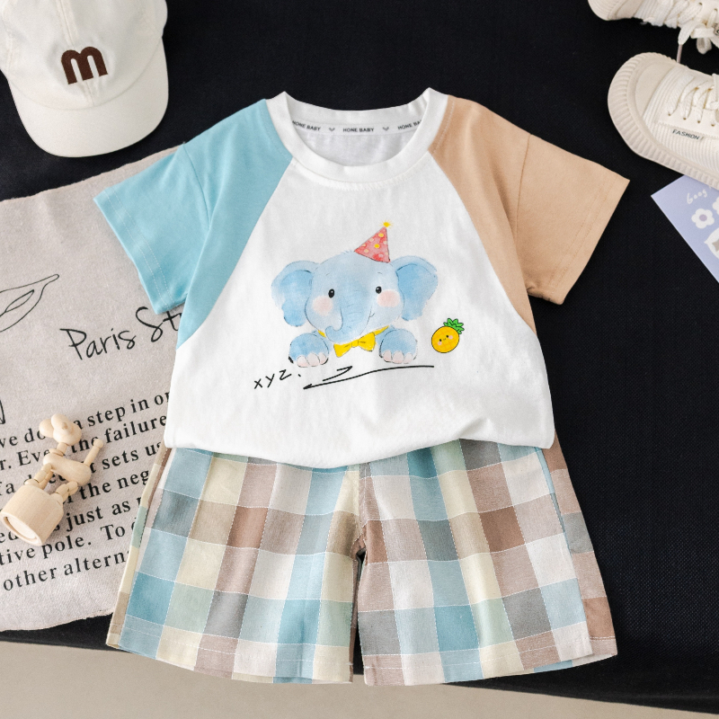 Children Summer Suits Baby Clo - مراجعة Baby Clothing Elephant وسعره
