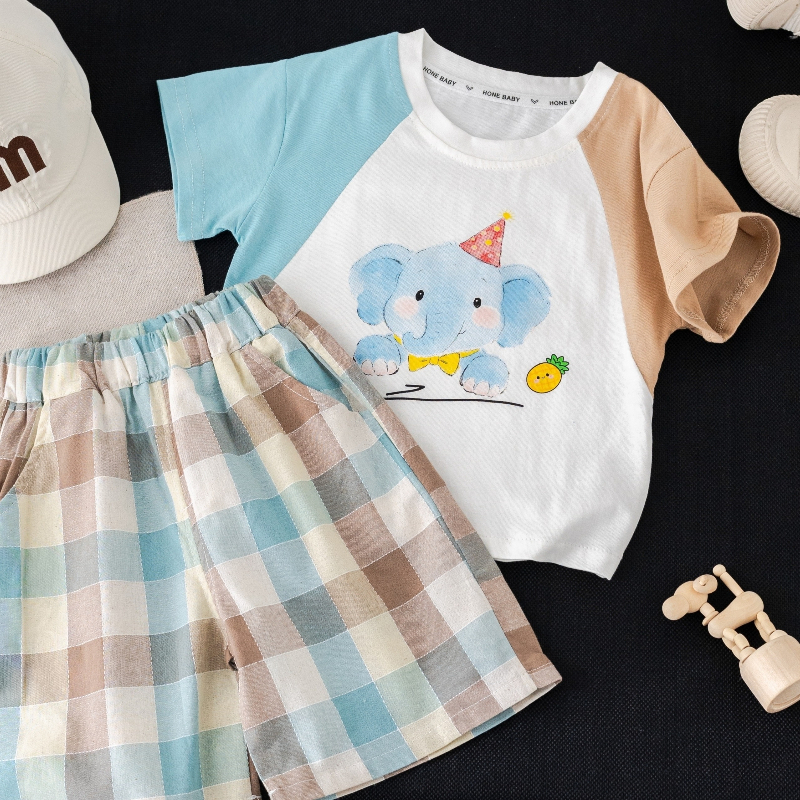 Children Summer Suits Baby Clo - مراجعة Baby Clothing Elephant وسعره