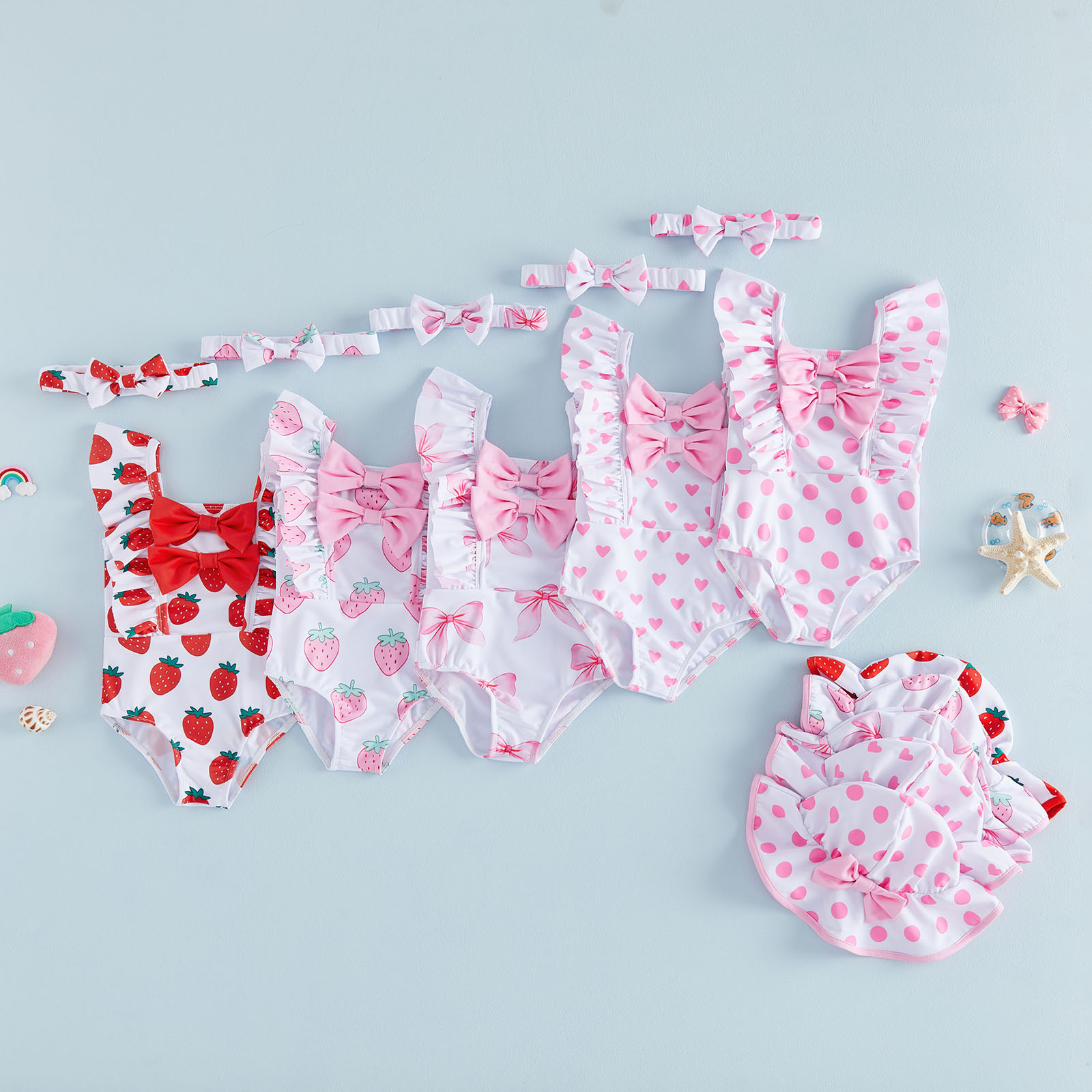 Kids Baby Girl Swimsuit Bow/St - مراجعة Baby Clothing Online وسعره