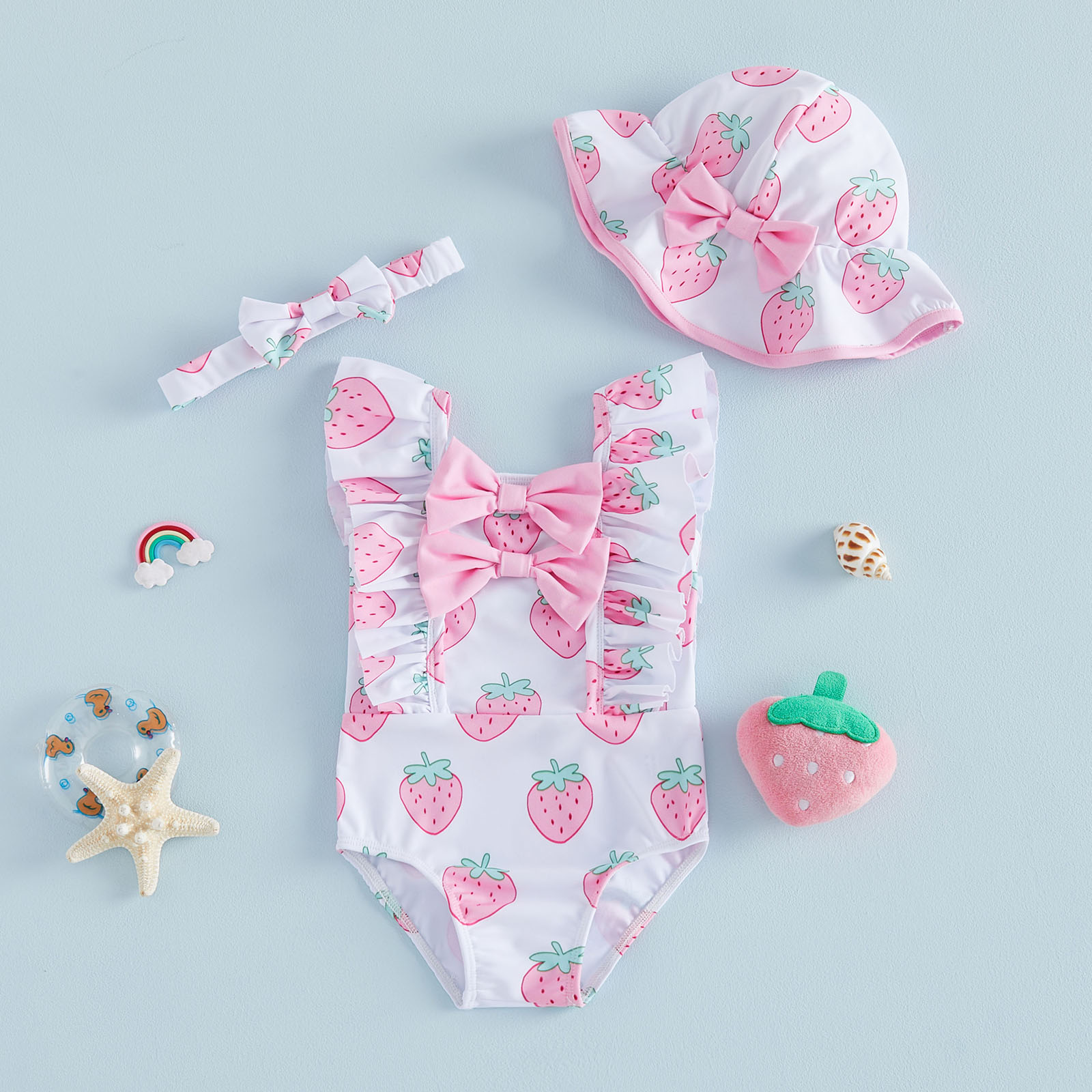 Kids Baby Girl Swimsuit Bow/St - مراجعة Baby Clothing Online وسعره