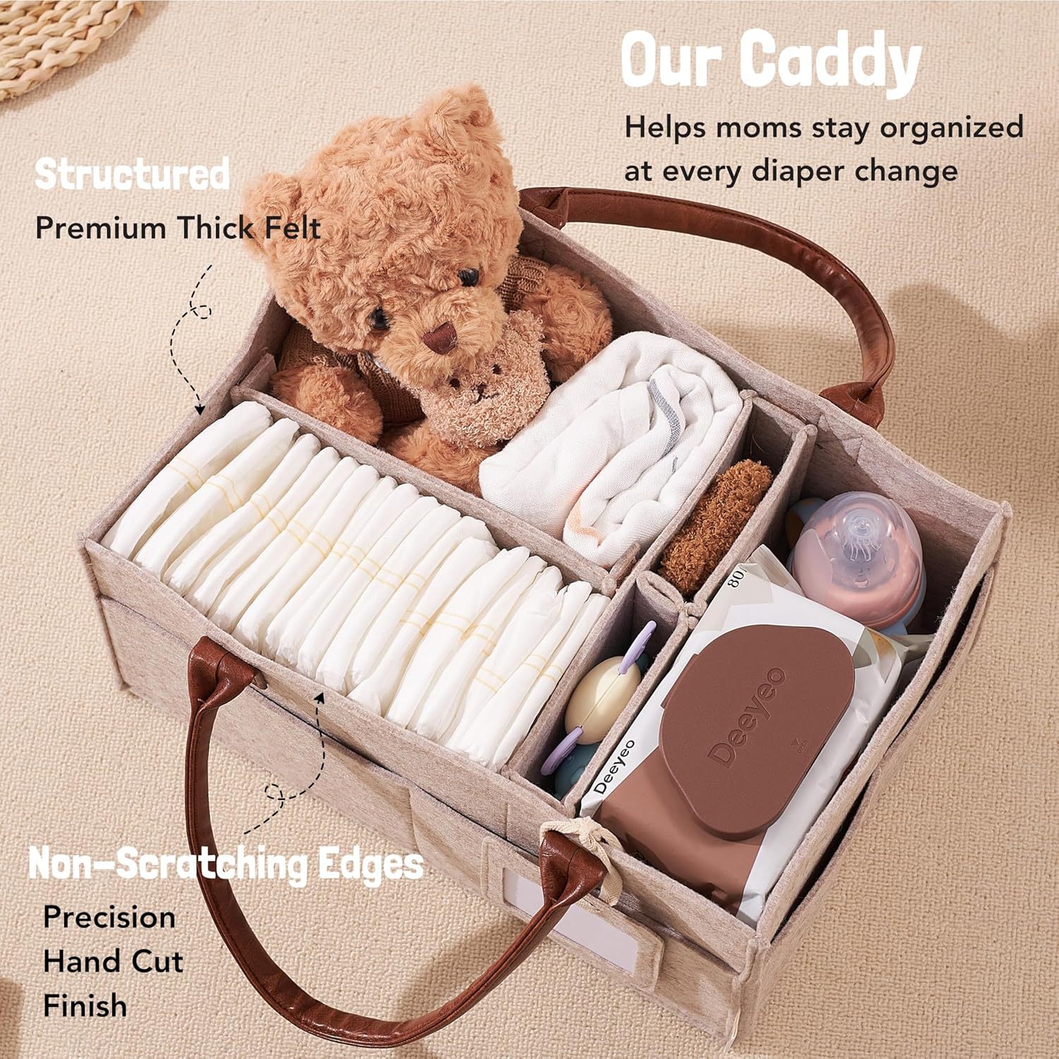 Baby Felt Storage Nursery Orga - مراجعة Baby Clothing Hamper وسعره