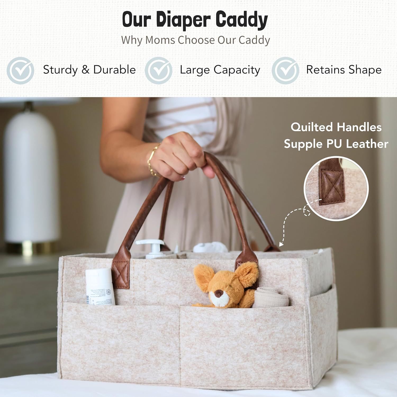 Baby Felt Storage Nursery Orga - مراجعة Baby Clothing Hamper وسعره