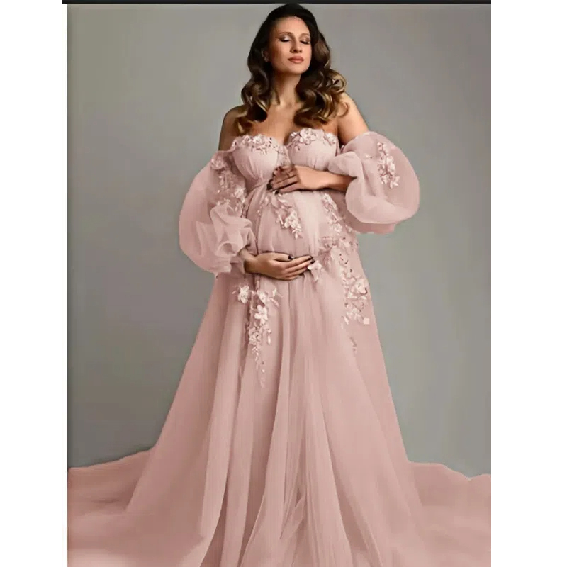 Hand-Finished Maternity Gown - - مراجعة Baby Clothing Embroidery وسعره