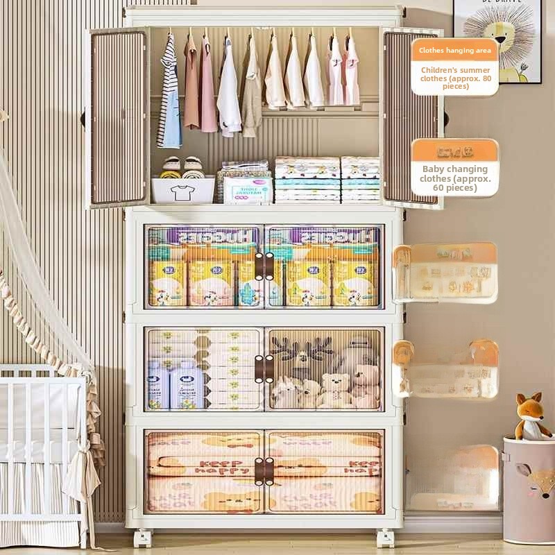 Baby Closet Plastic No Install - مراجعة Baby Clothing Organizer وسعره