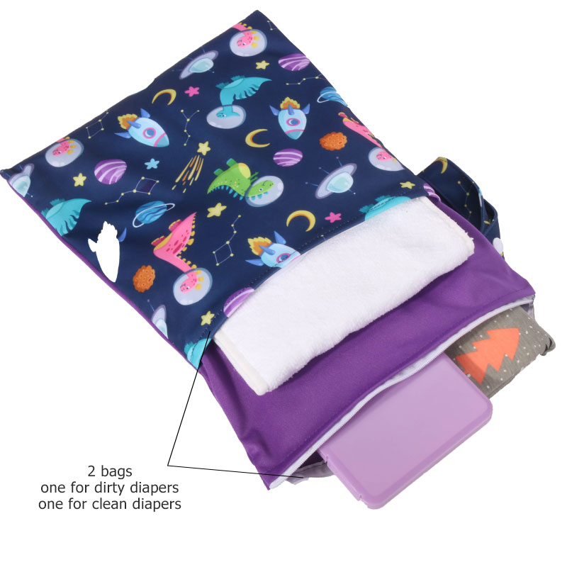 Pororo baby Reusable diaper ba - مراجعة Baby Clothing Bag وسعره