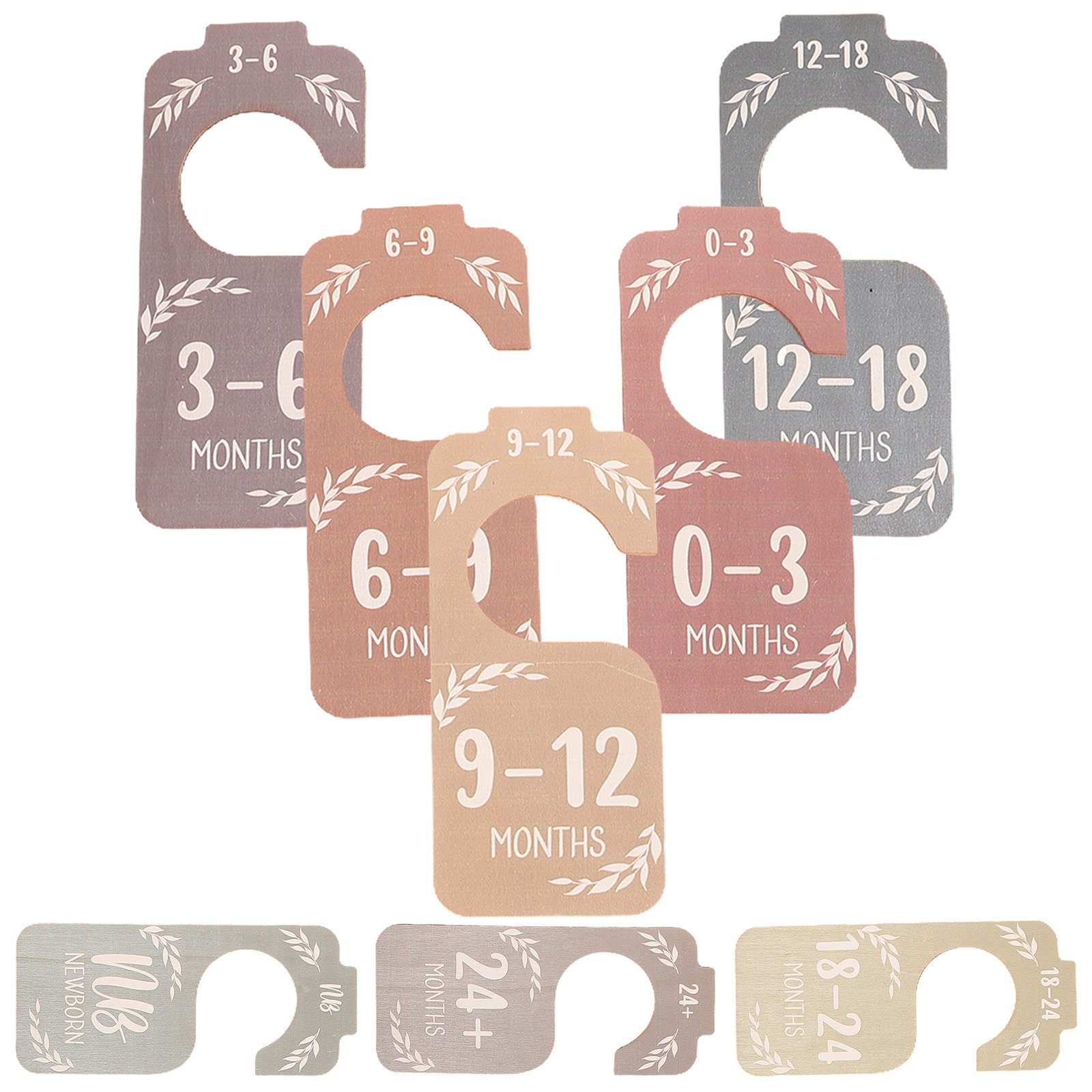 8Pcs Wooden Baby Clothing Size - مراجعة Baby Clothing Organizer وسعره