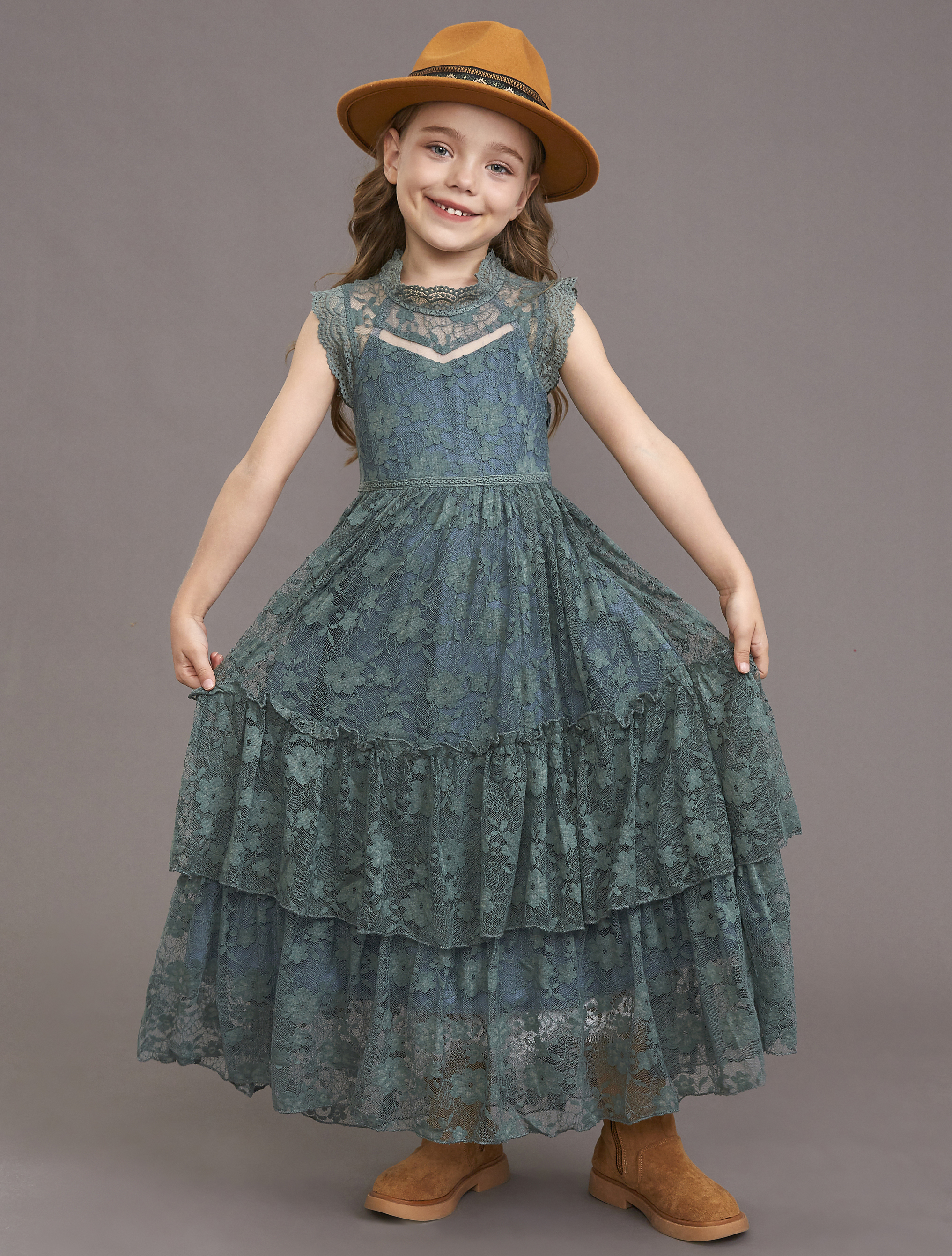 Girls Flower Dress Lace Cotton - مراجعة Baby Z Clothing وسعره