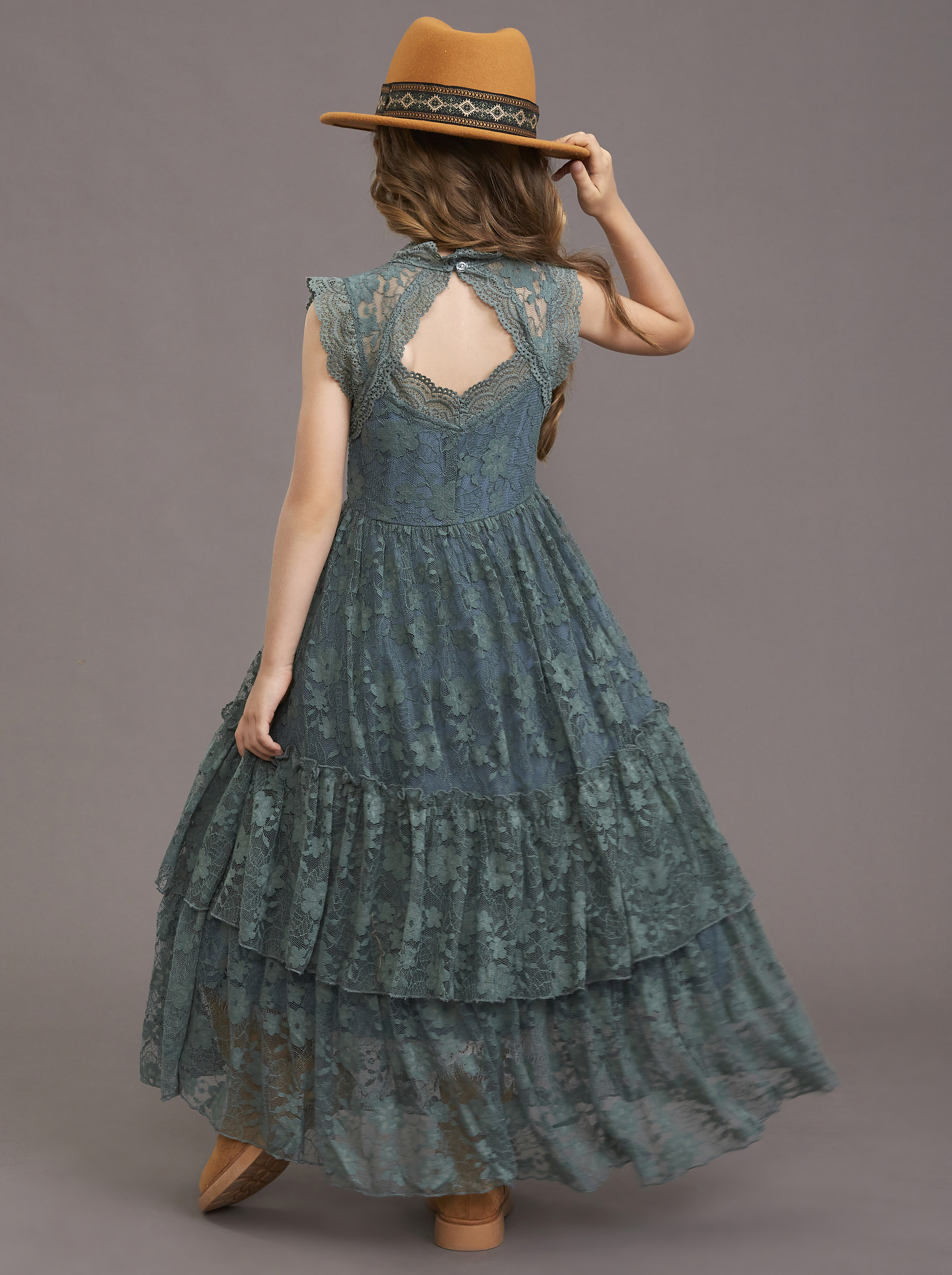 Girls Flower Dress Lace Cotton - مراجعة Baby Z Clothing وسعره