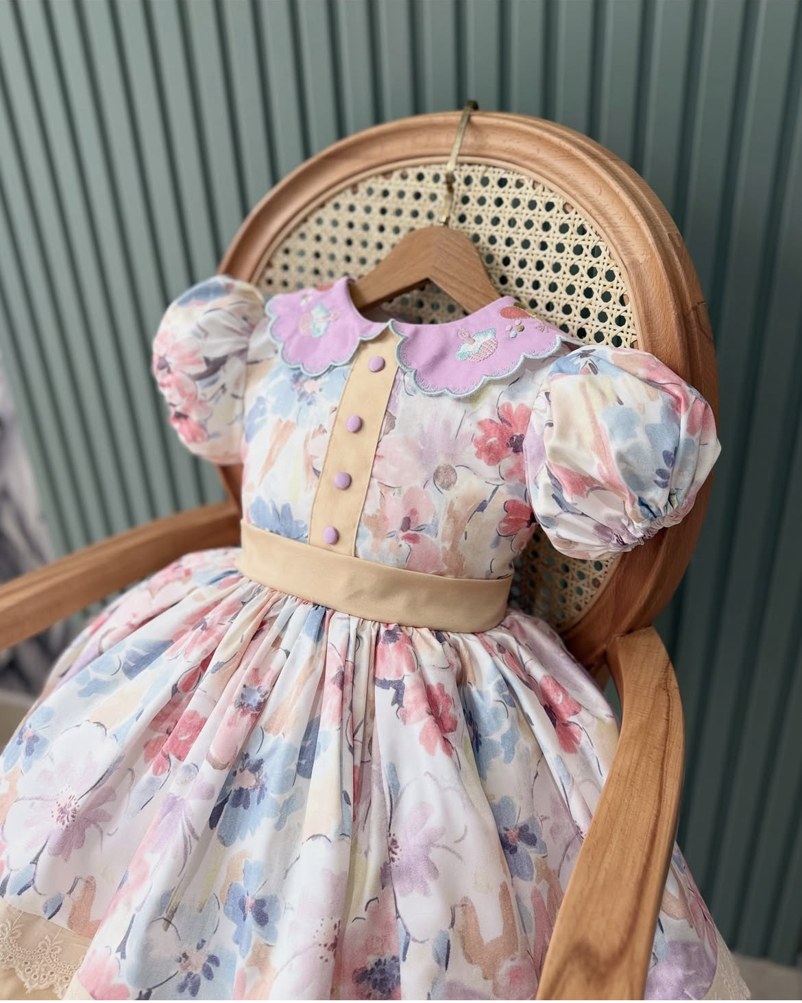 0-12Y Baby Girl Summer Collar  - مراجعة Baby Clothing Embroidery وسعره