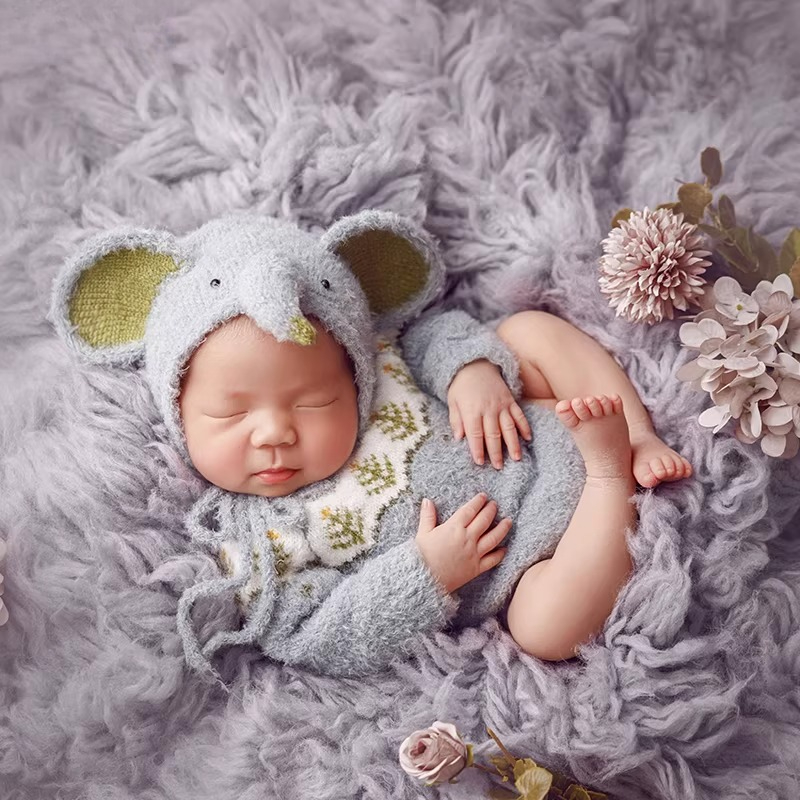 Newborn Photography Props Cute - مراجعة Baby Clothing Elephant وسعره