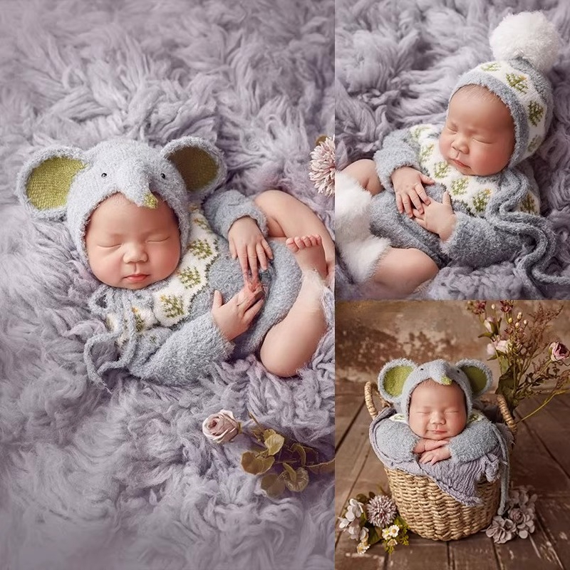 Newborn Photography Props Cute - مراجعة Baby Clothing Elephant وسعره