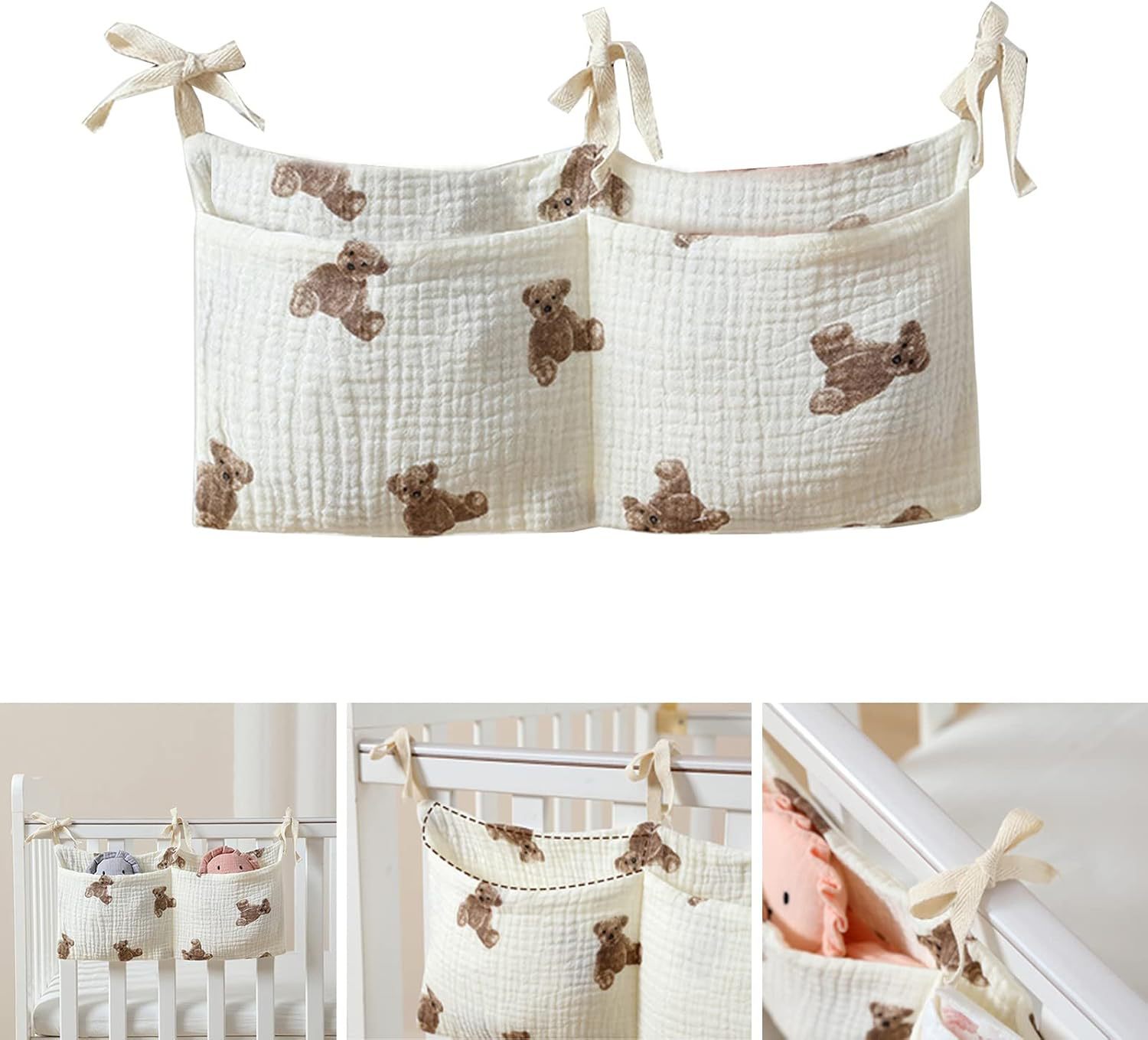 Baby Crib Organizer Cot Caddy  - مراجعة Baby Clothing Hamper وسعره